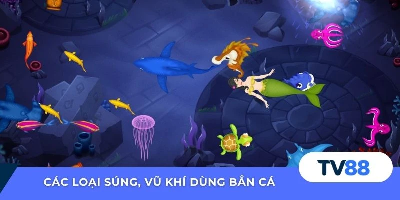 Các loại súng, vũ khí dùng bắn cá