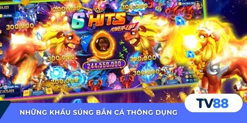 Những khẩu súng bắn cá thông dụng